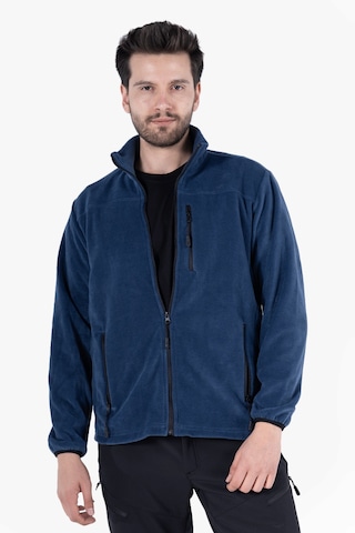 Polar Ceket Tam Fermuarlı 3 Cepli İndigo