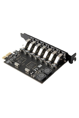 7 Port Usb 3.0 Pci-e Express Kart Hub Çoklayıcı Çoğaltıcı