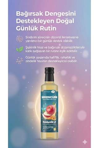 Collagen Life Sirkencübin Prebiyotik Sirke 250 Ml