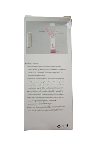 Temizlik 7 İn1 Seti Yumuşak Kıllı Fırça Kalem Aleti, Klavye Ve Ekran Kazıyıcısı, Toz Giderici 1 Set Beyaz