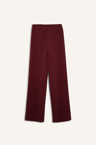 Defacto Straight Fit Kalın Sweatshirt Kumaşı Pantolon F8513ax25aubr248 Bordo-br248