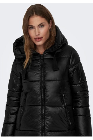 Pikka Online Only Kapüşonlu Puffer Siyah Kadın Mont 15304773 001