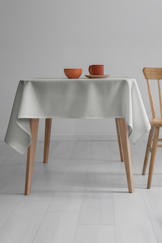 Nayra Keten Masa Örtüsü 160x220 - Krem Krem