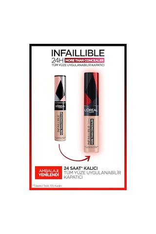 L'Oreal Paris Infaillible Tüm Yüze Uygulanabilir Kapatıcı 326 Vanilla 11 ML
