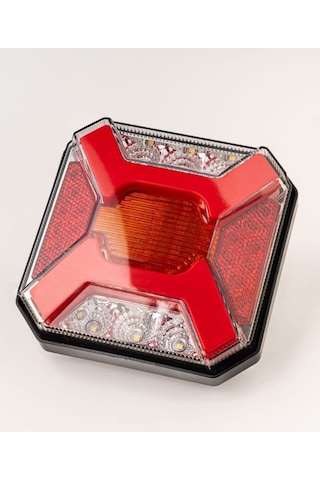 Hamburger Neon Kare Stop Lambası 4 Fonksyonlu 12-24 Volt