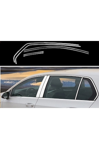 Autogp Vw Golf 8 Cam Çerçevesi Kenar Çıtası Krom Tamtur Lr Golf 8