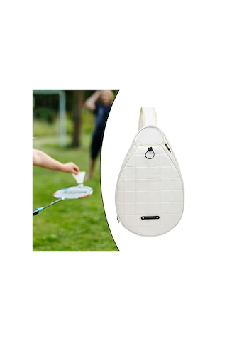 Suntek Tenis Raketi Omuz Çantası Dış Mekan Spor Beyaz