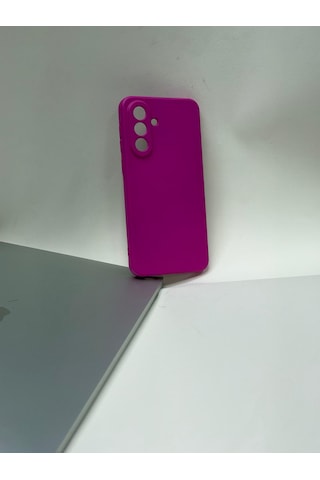 Samsung Uyumlu Galaxy A37 İçi Kadife Lansman Silikon Kılıf Tarz Ve Maksimum Koruma Bir Arada Pembe