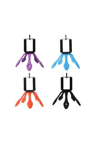 Esnek Kıvrılabilir Elastik Mini Ahtapot Tripod Stand-Pembe