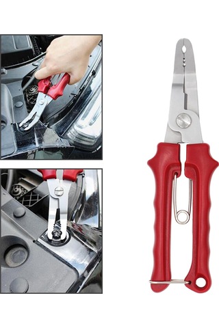 Homyl Panel Klipsi Pense Modifikasyon Aleti Araç Rv Kırmızı 19.5cm