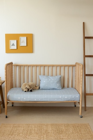 Esti Baby Bebek & Çocuk Uyku Seti 3'lü Pike Takımı 70x120 CM Lastikli Çarşaf - Örtü - Yastık Kılıfı