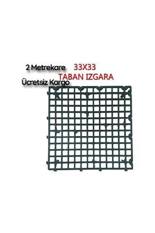 Güvercin Kümes Taban Izgarası 2 M2 - 18 Adet Tavuk Taban  Izgara