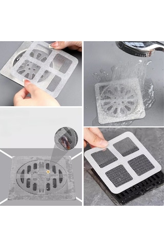 Mcg 10'lu Banyo Ve Mutfak Lavabo Koku Önleyici Ve Haşere Böcek Önleyici Gider Filtresi Renkli
