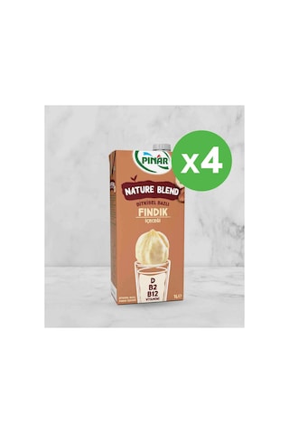 Nature Blend Bitkisel Bazlı Fındık İçeceği 1 L Vegan Laktozsuz X 4 Adet