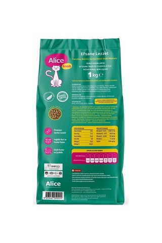 Alice Snob Premium Kedi Maması 5x1 Kg