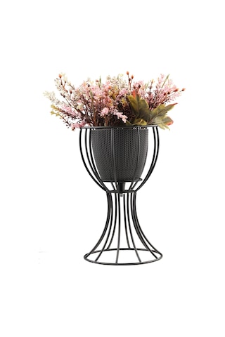 Anafor Saksılık Siyah 25 Cm Siyah Saksı