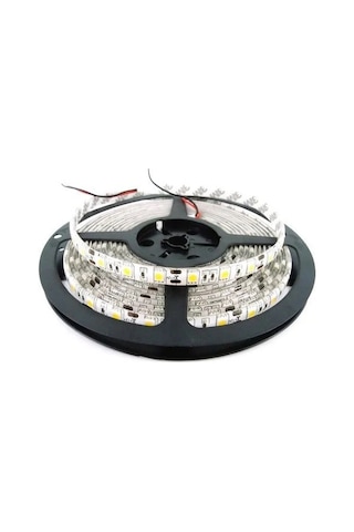 5metre Led Şerit 5050 Dc12v Kırmızı Renkli 60led/m Ip65 Işık Aydınlatma Lambası Hortum Kendinden Yapışkanlı Kırmızı