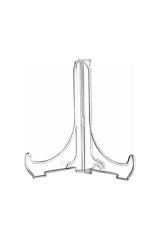 Teşhir Ayağı Çerçeve Ve Tabak Teşhir Ayağı Stand Set Şeffaf 15x12 Cm 1 Adet Şeffaf
