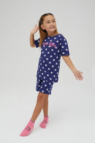 Hello Kitty Kız Çocuk Kısa Şortlu Pamuklu Pijama Takımı Renklı