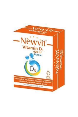 Vitamin D3 600 Iu Damla