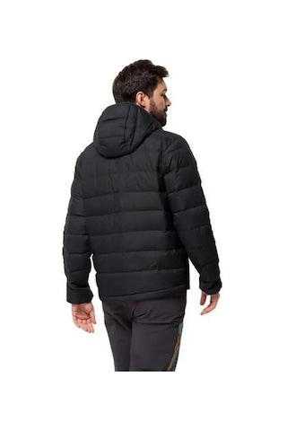 Jack Wolfskin Ather Down Hoody M Rds 1207681-out Ceket Black Erkek Mont Siyah
