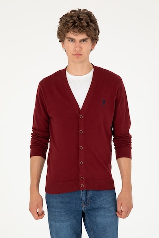 U.s. Polo Assn. Erkek Bordo Hırka Triko 50293531-vr014 Bordo
