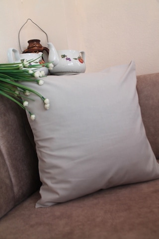 Kül Rengi Premium %100 Pamuklu Fermuarsız Kırlent Kılıfı 43x43cm