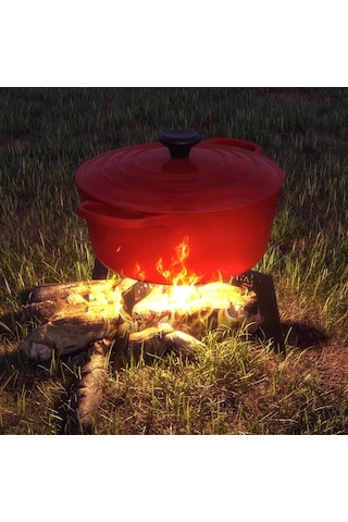 23 Cm Latnox OX+ Kamp Ocağı Pratik Metal Ateş Üstü Kamp Izgarası Siyah