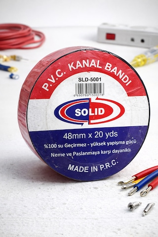 Pvc Kanal İzolasyon Bandı Siyah 48 Mm X 20 Yds 1 Adet