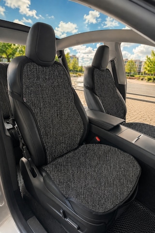 Bod Tesla Model Y Juniper Keten Koltuk Koruyucu Kılıf Cepli Siyah 2025-sonrası