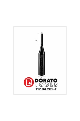 Dorato 4x20mm Titanyum Kaplı Cnc,freze Ucu