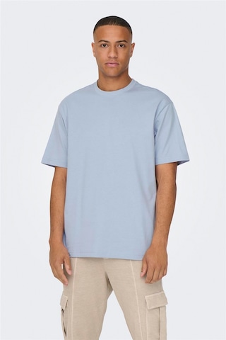 Onsfred Lıfe Rlx Ss Tee Noos Erkek Mavi T-shirt - 22022532