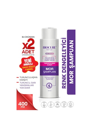 Biocure Turunculaşma Karşıtı Mor Şampuan 2 x 400 ML