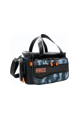 Fujin Black Camo Helper Bag Balıkçı Çantası-8766 - 27 Cm