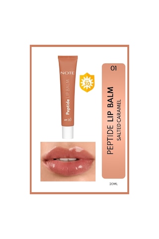 Note Cosmetique Peptide Lip Balm SPF 30 Nemlendirici ve Parlatıcı Renkli Dudak Balmı - 01 Salted Caramel