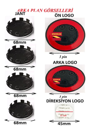 F20 Serisi Uyumlu Logo Seti 7 Parça Mavibeyaz-f20,f21 Set