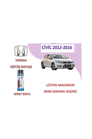Honda Civic 2012-2016 Rötüş Boyası 400Ml Sprey (520384782)