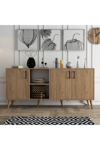 1626 EXXEN AHŞAP AYAKLI MODERN KONSOL