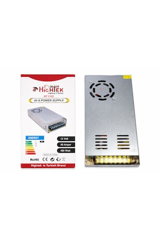12v 40ametal Kasa Güç Kaynağı Ip20 480w Trafo Adaptör
