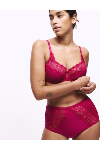 Marks & Spencer 3'lü Amelia Dantelli Full Brief Külot T61005781F Bordo