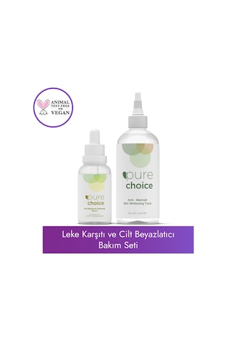 Pure Choice Leke Karşıtı Ve Cilt Beyazlatıcı Bakım Seti
