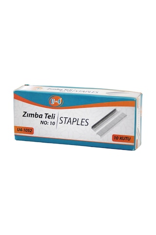 U-4 U4-1052 No-10 Zımba Teli 1000 Adet- 20'li Paket