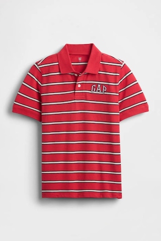 Gap Erkek Çocuk Logo Detaylı Pique Kırmızı Polo T-shirt-13554 Kırmızı