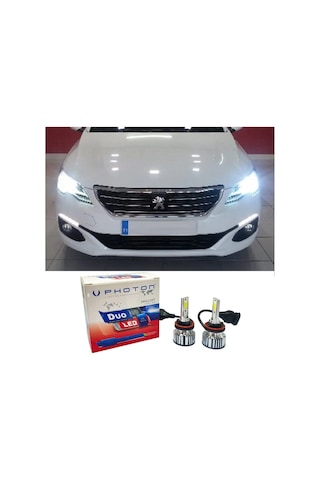 Peugeot 301 Led Xenon Uzun Far Ampulü H1 Duo Yeni Seri Beyaz 2017+