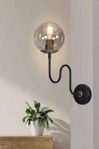 Luzarana Ferro Dikey Sarı-siyah Metal Gövde Bal Rengi Camlı Tasarım Lü .