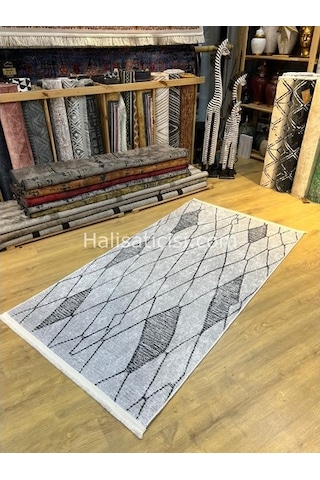 Salerno Çamaşır Makinesinde Yıkanabilir Kilim Halı Hs1009 Çok Renkli