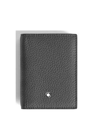 Mont Blanc Montblanc Grain Deri 4 Bölmeli Kartlık 223047 Gri