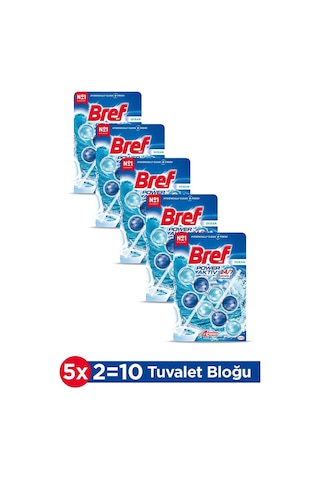 Bref WC Power Aktiv Duopack Katı Tuvalet Bloğu Okyanus 5 x 2'li Paket