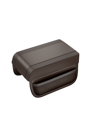 Araba Kol Dayanağı Saklama Kutusu Mat Deri Ve Hafızalı Köpük Araba Orta Konsol K Kahverengi