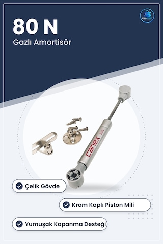 Dolap Kapak Amortisörü Gazlı N Taşıyıcı Yumuşak Kapanma Mutfak Ga Çok Renkli